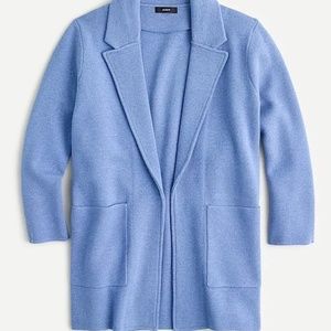 J Crew Light Blue sweater blazer size M never worn